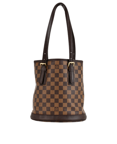 Bucket Tote, &pound;795, Handbags, Brown, Canvas, Front view